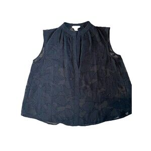 H&M Petites Blouse Size Large Women Black